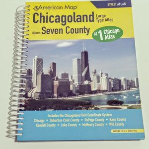 American Map Street Atlas Chicagoland Illinois Seven County